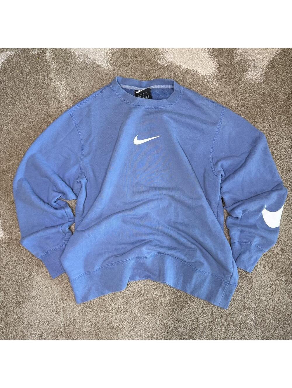 Nike Men's Blue and Navy Sweatshirt